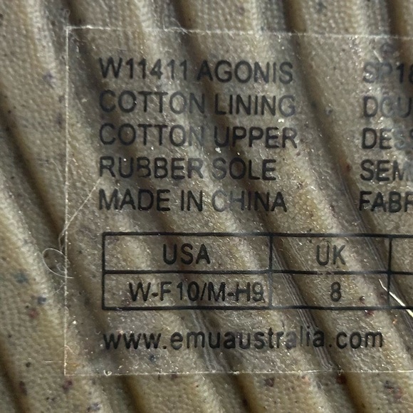 NWT Emu Australia “Ever Natural” Ladies Chambray Fashion Sneakers. Size 10. - Picture 10 of 12